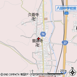 京都府綾部市梅迫町上町25周辺の地図