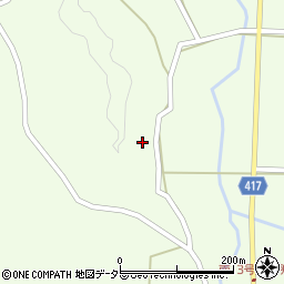 岐阜県恵那市山岡町田沢2657周辺の地図