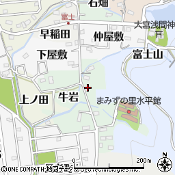 愛知県犬山市牛岩44周辺の地図