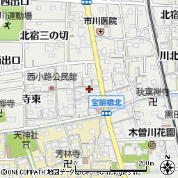 愛知県一宮市木曽川町黒田錦里52周辺の地図