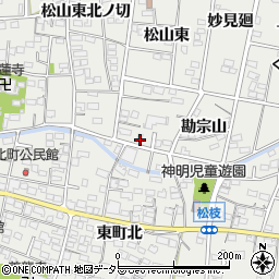 愛知県一宮市木曽川町黒田松山東南ノ切2周辺の地図