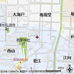 愛知県一宮市島村南裏山周辺の地図
