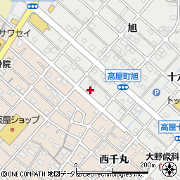 愛知県江南市高屋町旭224周辺の地図