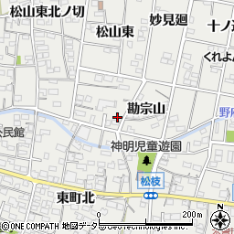 愛知県一宮市木曽川町黒田松山東南ノ切1-6周辺の地図