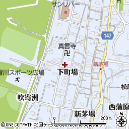 愛知県一宮市木曽川町里小牧下町場周辺の地図