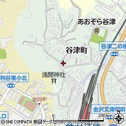 神奈川県横浜市金沢区谷津町256周辺の地図