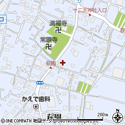 神奈川県茅ヶ崎市萩園1655周辺の地図