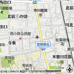 愛知県一宮市木曽川町黒田錦里周辺の地図