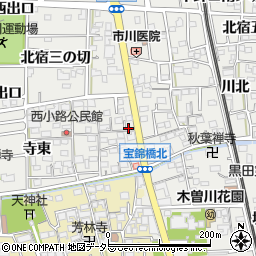 愛知県一宮市木曽川町黒田錦里69周辺の地図