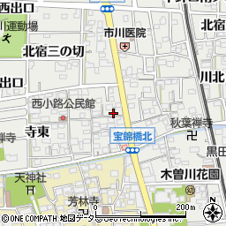 愛知県一宮市木曽川町黒田（錦里）周辺の地図