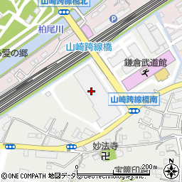 鎌倉市役所　山崎浄化センター周辺の地図