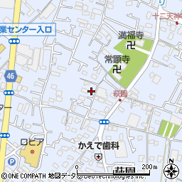 神奈川県茅ヶ崎市萩園1565周辺の地図