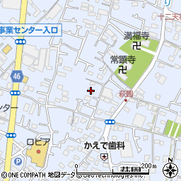 神奈川県茅ヶ崎市萩園1550周辺の地図