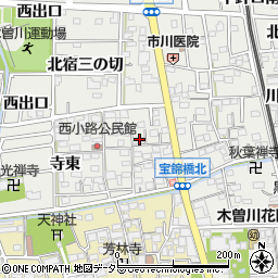愛知県一宮市木曽川町黒田錦里25周辺の地図