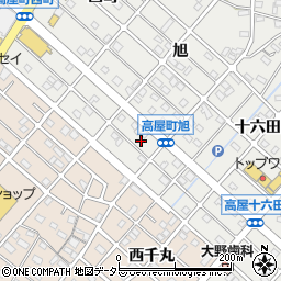 愛知県江南市高屋町旭192周辺の地図