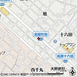 愛知県江南市高屋町旭165周辺の地図