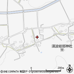 京都府綾部市物部町横椽周辺の地図