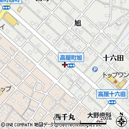 愛知県江南市高屋町旭166周辺の地図