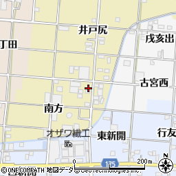 愛知県一宮市光明寺南方10周辺の地図