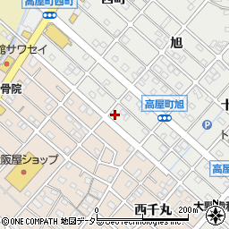 愛知県江南市高屋町旭222周辺の地図