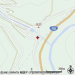長野県飯田市南信濃木沢周辺の地図