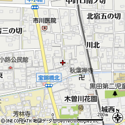 愛知県一宮市木曽川町黒田錦里97-7周辺の地図