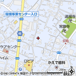 神奈川県茅ヶ崎市萩園1576周辺の地図