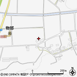 京都府綾部市物部町稲郷周辺の地図
