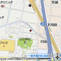 愛知県一宮市木曽川町黒田九ノ通り22周辺の地図