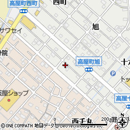 愛知県江南市高屋町旭202周辺の地図