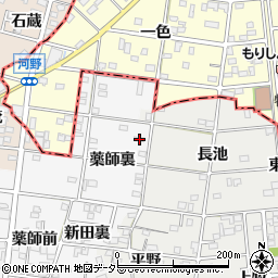 愛知県一宮市浅井町前野薬師裏34周辺の地図