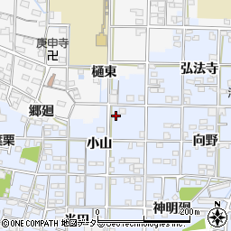 愛知県一宮市大毛小山21周辺の地図