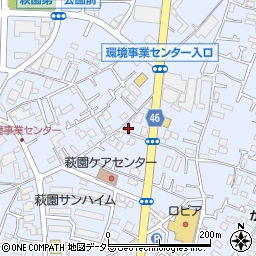 神奈川県茅ヶ崎市萩園1225周辺の地図