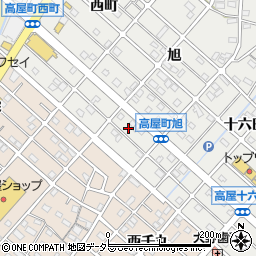 愛知県江南市高屋町旭189周辺の地図