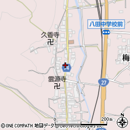 京都府綾部市梅迫町上町20周辺の地図