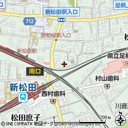 ザ・パーク新松田駅前駐車場周辺の地図