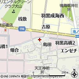 愛知県犬山市羽黒高橋郷3周辺の地図
