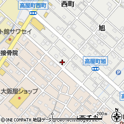 愛知県江南市高屋町旭218周辺の地図