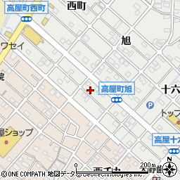 愛知県江南市高屋町旭188周辺の地図