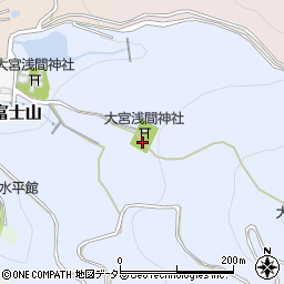 愛知県犬山市富士山周辺の地図