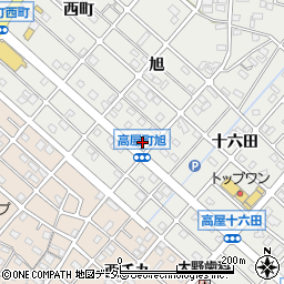 愛知県江南市高屋町旭164周辺の地図