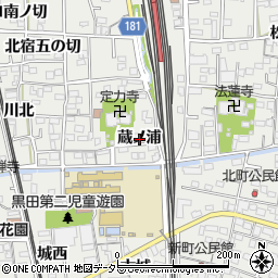 愛知県一宮市木曽川町黒田蔵ノ浦周辺の地図