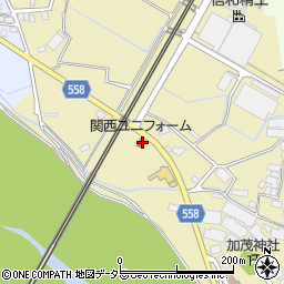 関西ユニフォーム周辺の地図