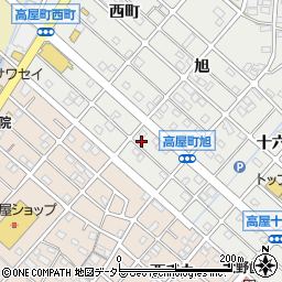 愛知県江南市高屋町旭187周辺の地図