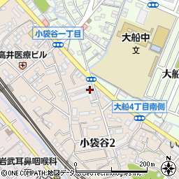 神奈川県鎌倉市小袋谷2丁目周辺の地図