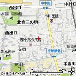 愛知県一宮市木曽川町黒田錦里11周辺の地図