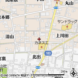 愛知県一宮市浅井町尾関上り戸周辺の地図