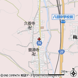 京都府綾部市梅迫町上町18周辺の地図