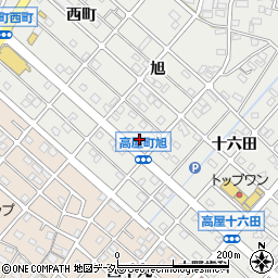 愛知県江南市高屋町旭162周辺の地図
