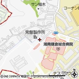神奈川県鎌倉市植木711-1周辺の地図